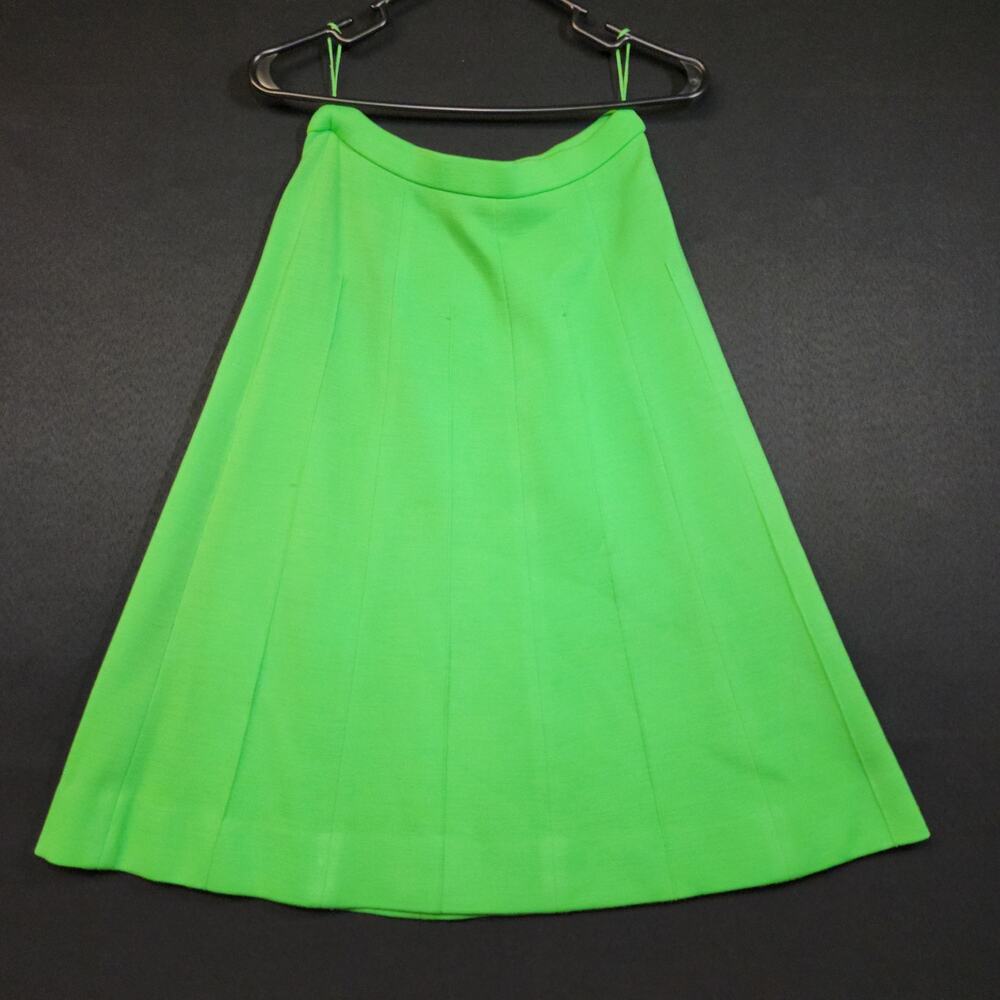 Vintage Hanro Wool Skirt Womens Made In Switzerland Green Size 10